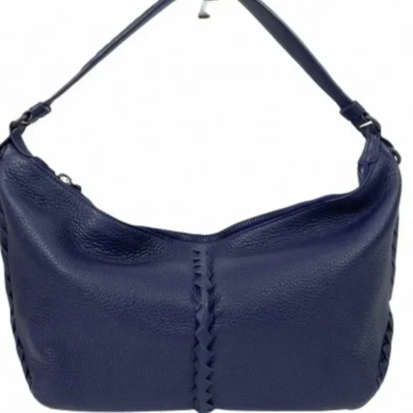 Bottega Veneta Blue Leather Hobo Handbag - Picture 1 of 6